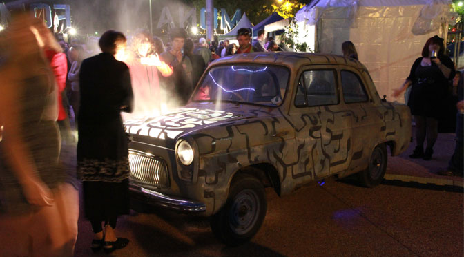Festival stage production at Mona Foma