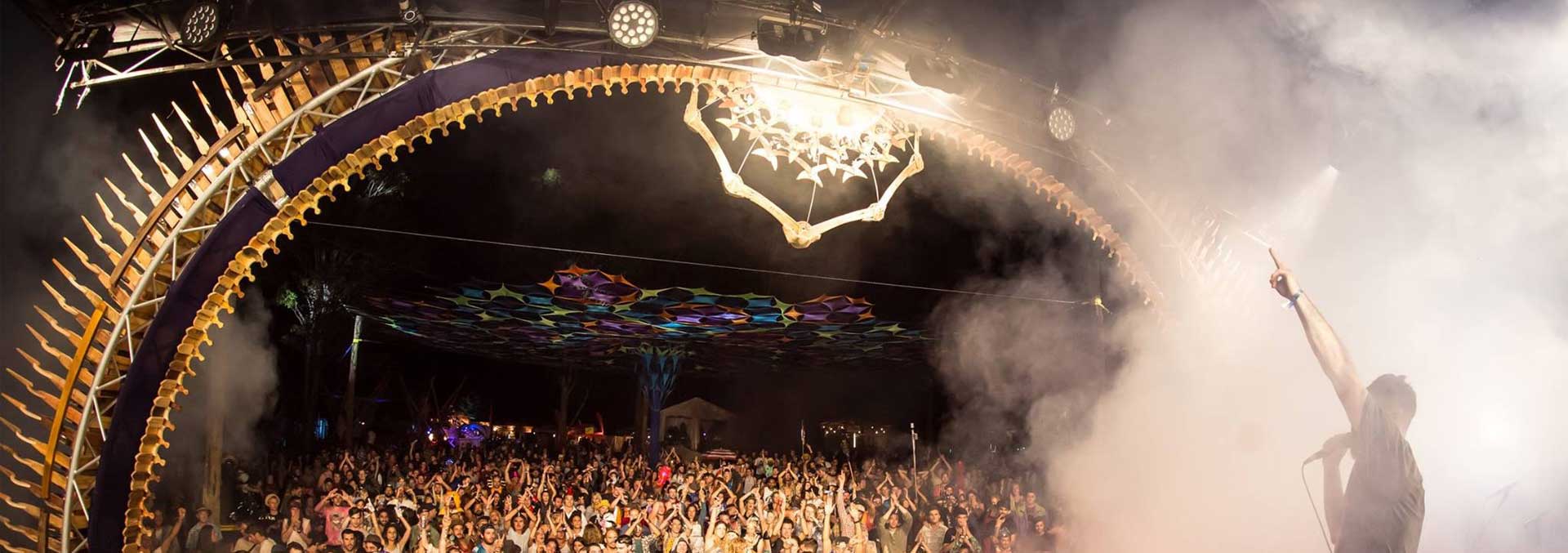 Subsonic festival main stage audio visual and lighting hire